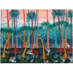 Maxwell and Williams Melanie Hava Jugaig-Bana-Wabu Tea Towel 50X70cm Cassowaries
