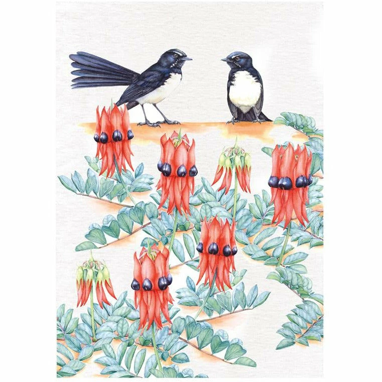 Maxwell and Williams Royal Botanic Gardens - Garden Friends Tea Towel 50X70Cm Willy Wag 1 Maxwell and Williams Royal Botanic Gardens - Garden Friends Tea Towel 50X70Cm Willy Wag