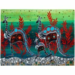 Maxwell and Williams Melanie Hava Journeys Tea Towel 50x70cm Kangaroos