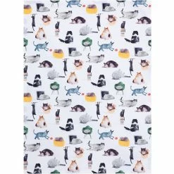 Maxwell and Williams Marc Martin Feline Friends Tea Towel 50x70cm