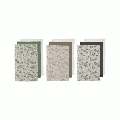 Ladelle Grown Kitchen Towel 3 Pack - Assorted Colours - Charcoal