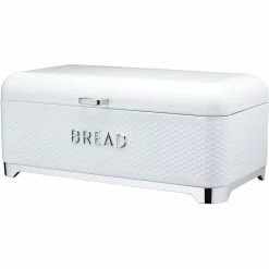 KitchenCraft Lovello Bread Bin 42x22x19cm White
