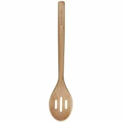 KitchenAid Maple Wood Slotted Spoon