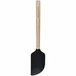 KitchenAid Maple Wood Scraper Spatula Silicone