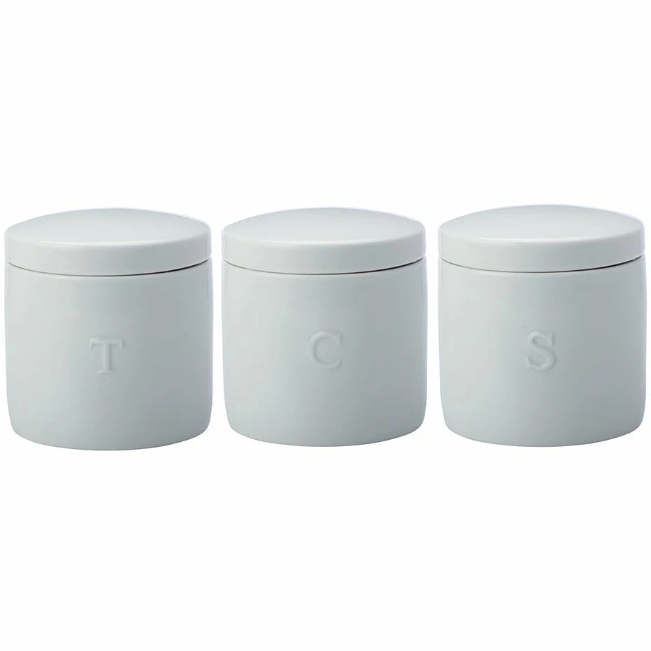 Maxwell and Williams Epicurious Canister 600ml Set Of 3 White Gift Boxed 1 Maxwell and Williams Epicurious Canister 600ml Set Of 3 White Gift Boxed