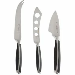 Maxwell and Williams Stanton Cheese Knife Set 3 Piece Black Gift Boxed