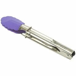 Maxwell and Williams Grabbers Mini Tongs 18cm Silicone Purple