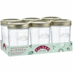 KILNER Wide Mouth Preserve Jars Set of 6 350ml