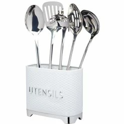 KitchenCraft Lovello Utensil Holder 20x10x16cm White