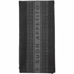 Ladelle Prof. Series III Jumbo Black Kitchen Towel