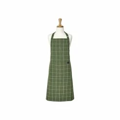 Ladelle Eco Check Green Apron