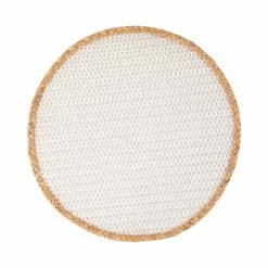 Maxwell and Williams Table Accents Placemat 38cm Round White Natural