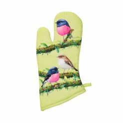 Maxwell and Williams Katherine Castle Bird Talk Oven Mitt Pink Robins