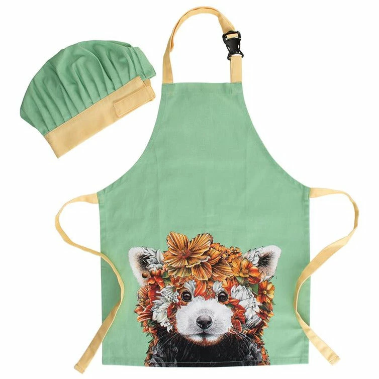 Maxwell and Williams Marini Ferlazzo Wild Planet Kids Apron & Hat Set Red Panda 1 Maxwell and Williams Marini Ferlazzo Wild Planet Kids Apron & Hat Set Red Panda