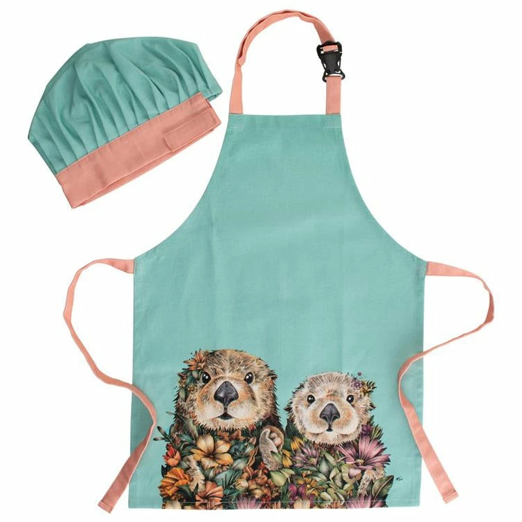 Maxwell and Williams Marini Ferlazzo Wild Planet Kids Apron & Hat Set Sea Otters 1 Maxwell and Williams Marini Ferlazzo Wild Planet Kids Apron & Hat Set Sea Otters