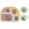 Maxwell and Williams Marini Ferlazzo Wild Planet Childrens Bamboo 3pc Dinner Set Yellow Gift Boxed