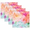 Maxwell and Williams Teas and Cs Dahlia Daze Cotton Napkin Set of 4 45x45cm Sky