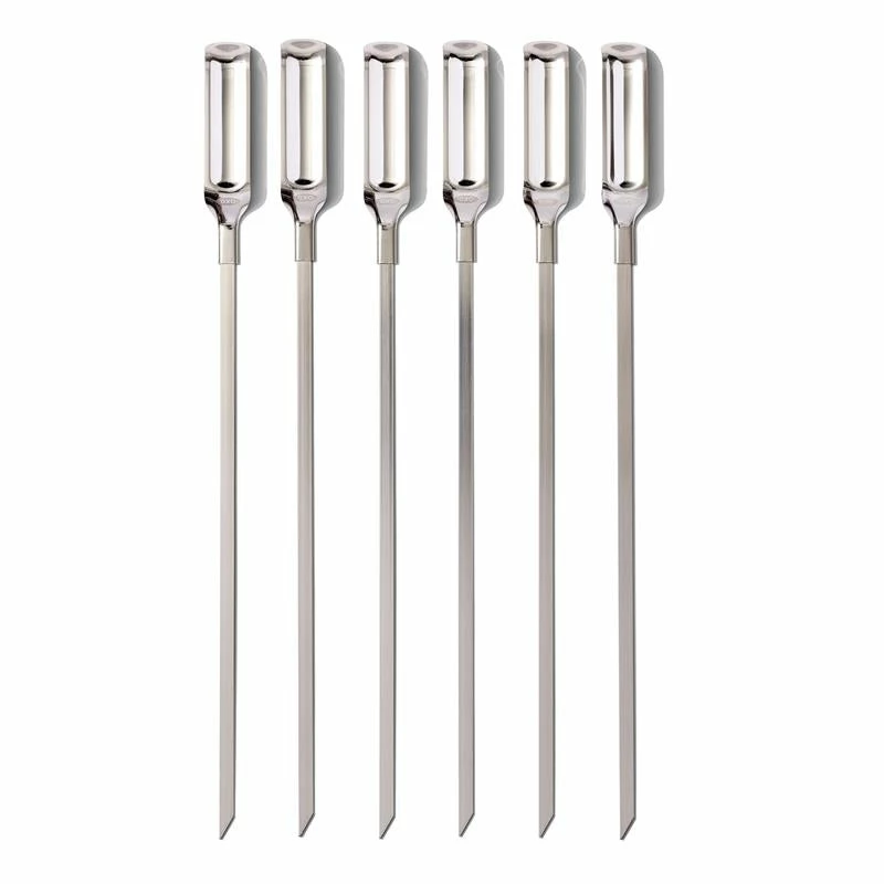 OXO 6-Piece Grilling Skewer Set 1 OXO 6-Piece Grilling Skewer Set