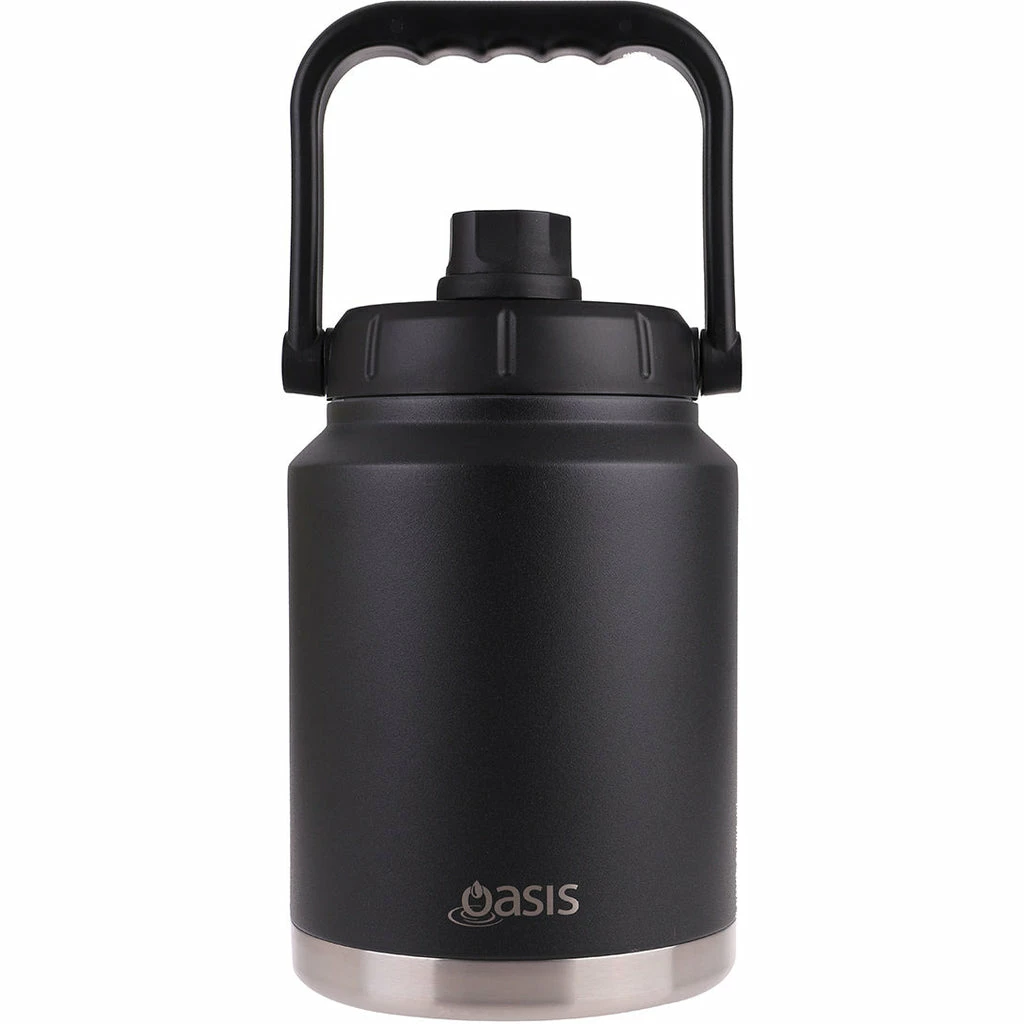 Oasis Stainless Steel Double Wall Insulated Jug w/ Carry Handle 2.1 Litre - Black 1 Oasis Stainless Steel Double Wall Insulated Jug w/ Carry Handle 2.1 Litre - Black