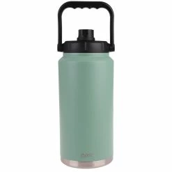 Oasis Stainless Steel Double Wall Insulated Jug w/ Carry Handle 3.8 Litre - Sage Green