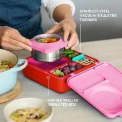 Omie OmieBox Hot & Cold Bento Box Pink Berry -Kitchenware Sales Store OmieBox Lunch Bento Box Matchbox Pink3 2048x d150d596 bb20 4eda 990b 1f0bde8bc630 1024x1024