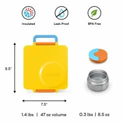 Omie OmieBox Hot & Cold Bento Box Sunshine -Kitchenware Sales Store OmieBox Lunch Bento Box Matchbox Yellowspec 720x 40f53ba1 2519 45e5 a3a5 07ca3776a0b3 1024x1024