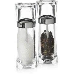 Maxwell and Williams Click Acrylic Salt And Pepper Mill Set - 13cm