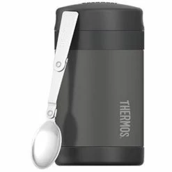 Thermos Funtainer Vacuum Insulated Food Jar with Spoon - Charcoal