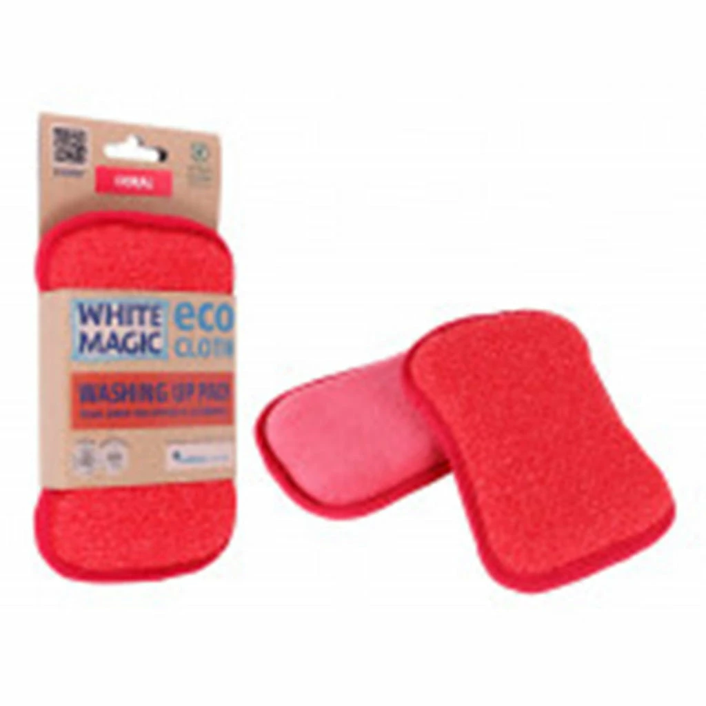 White Magic Washing Up Pad Coral 1 White Magic Washing Up Pad Coral