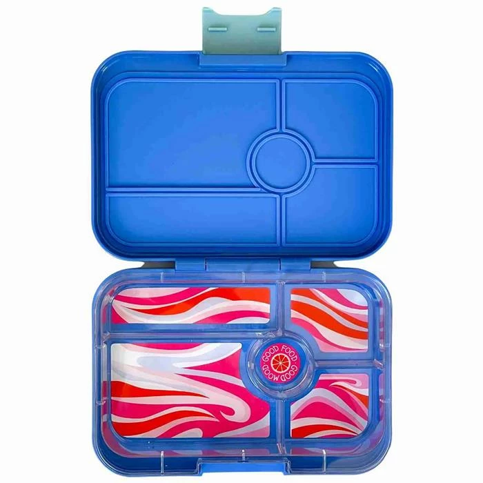Yumbox Tapas 5 Compartment - True Blue - Groovy Tray 1 Yumbox Tapas 5 Compartment - True Blue - Groovy Tray